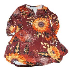 Autumn Sunflower Top Print from Lily by Firmiana